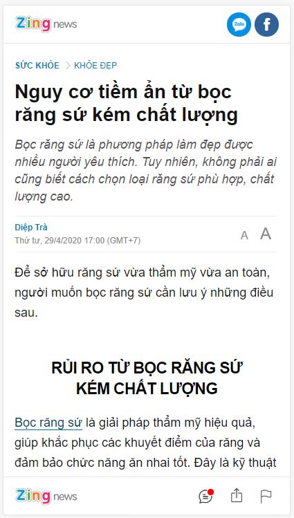 Báo chí nói về Nha Khoa I-DENT